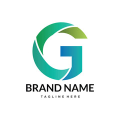 G gradient abstract letter logo