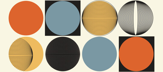 Abstract Contemporary art background. Retro Geometric wallpaper with vintage colorful perspective geometric prism shape. Ideal design for card, poster, social media, banner, ads.