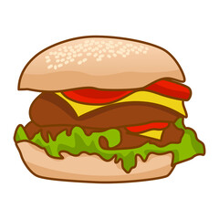 Burger Double Meat and Cheese