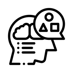 speech bubble line icon