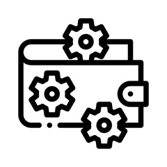 wallet line icon
