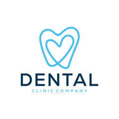 Obraz premium Dentist Logo Design. Creative Dentist Logo. Dental Clinic Creative Company Vector Logo.
