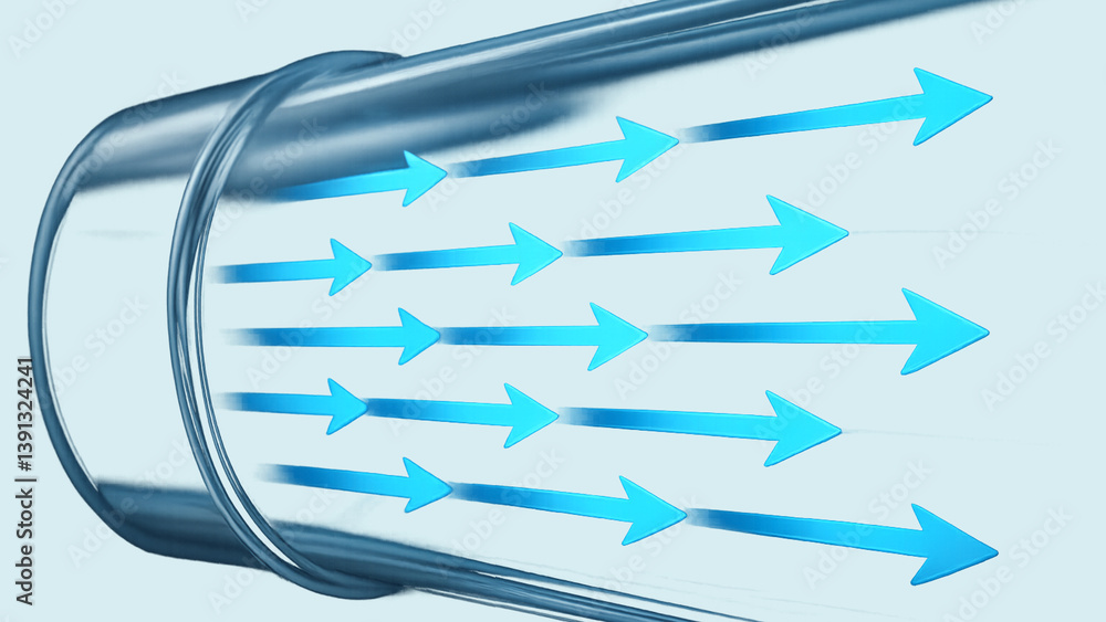 Poster air flows through duct in precise manner showcasing principles of engineering and design