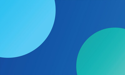 Modern abstract background featuring two large gradient circles on a blue canvas. Perfect for presentations, banners, and web design with a clean, minimal style.