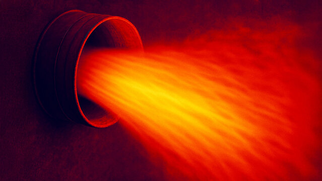 Air flows through duct in this engineering marvel showcasing power of airflow and design. dynamic movement captivates viewer