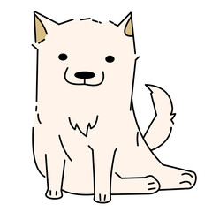 animal, pet, dog, happy, puppy, domestic, canine, cute, isolated, adorable, portrait, doggy, background, sitting, white, friendly, studio, breed, pedigree, looking, cheerful, friend, mammal, vector, f