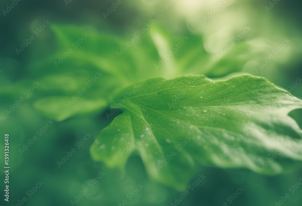 Poster blur background abstract texture green leaf horizontal futuristic bright copy space pattern graphic 