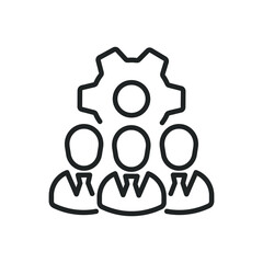 Management thin line icons. Editable stroke and Perfect pixel on transparent background