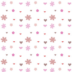Colorful floral vector background seamless pattern