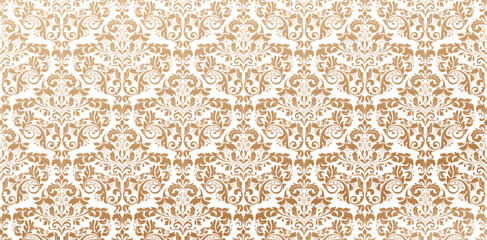 gold wallpaper with an ornate pattern isolated white backgrounds for wallpaper the bedroom, patterned fills, webs pages, surface textures, books covers, fabric prints, wrapping papers