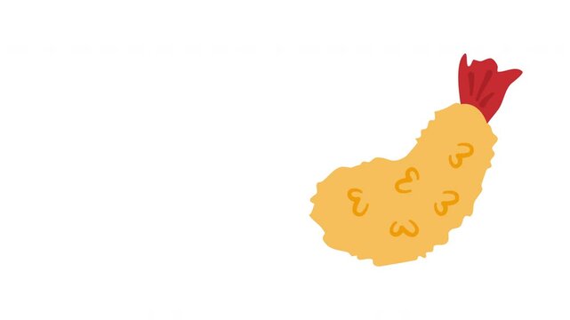 Tempura, shrimp tempura, Shrimp fries in tempura
