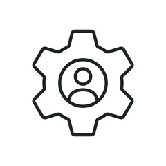 Management thin line icons. Editable stroke and Perfect pixel on transparent background