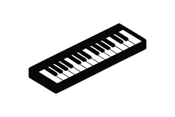 Keyboard icon silhouette