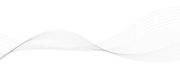 Abstract grey dotted wavy lines.