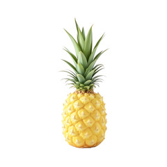 Fototapeta premium Fresh pineapple on a white background.