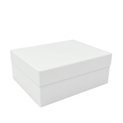 Fototapeta premium Simple white box for storage or organization.