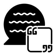 Rating icon, glyph icon style