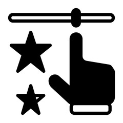 Microphone icon, glyph icon style