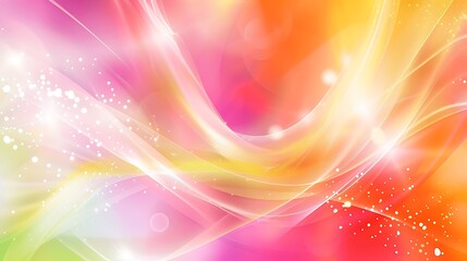Colorful Abstract Background with Bokeh and Light Effects
