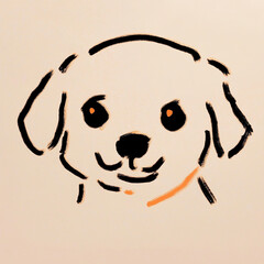hand drawn dog