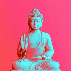buddha statue in the lotus position
