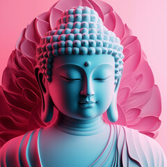 buddha statue in the lotus