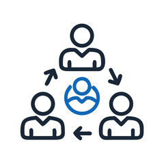 Team Collaboration Icon Design