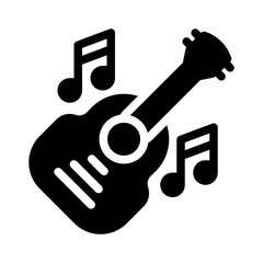 ukulele glyph icon
