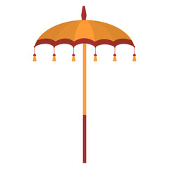 Traditional Balinese Parasol Illustration