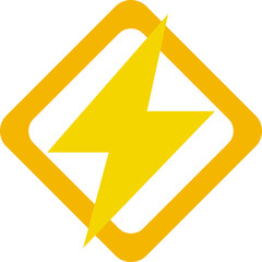 Lighting Bolt Icon Element Set