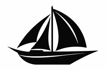  sailboat design silhouette vector illustration