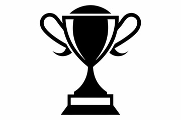  trophy design silhouette vector illustration