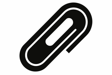 Obraz premium a paper clip design silhouette vector illustration