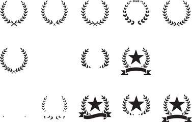 Heraldic Crest & Laurel Wreath SVG Bundle | Vintage Shield Emblems & Ribbon Banner Clipart | Vector Design for Logos, Certificates & Crafts
\