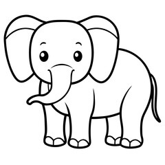 Obraz premium elephant cartoon illustration