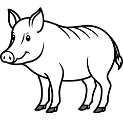 vector illustration of a wolf