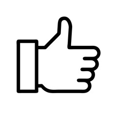 Thumbs Up Representing Like or Approval Icon Design