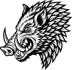 Fototapeta premium wolf tribal tattoo