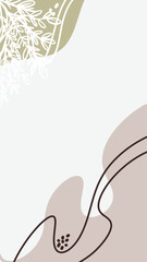 Artistic handdrawn background, perfect for creative posts, social media, or branding with a personal and organic touch.