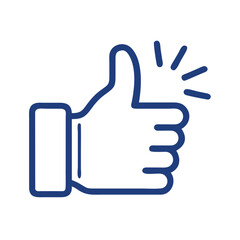 Thumbs Up Representing Positive Feedback or Approval Icon Design