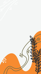 Artistic handdrawn background, perfect for creative posts, social media, or branding with a personal and organic touch.