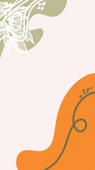 Artistic handdrawn background, perfect for creative posts, social media, or branding with a personal and organic touch.