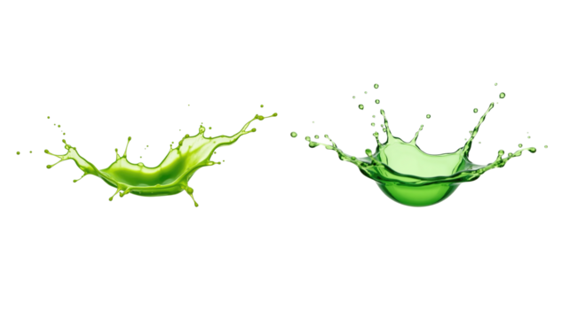 green juice splash (png)