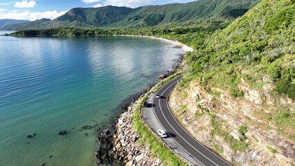 Coastal cars australia road highway Port Douglas cairns beautiful scenic drive