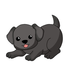 animal, pet, dog, happy, puppy, domestic, canine, cute, isolated, adorable, portrait, doggy, background, sitting, white, friendly, studio, breed, pedigree, looking, cheerful, friend, mammal, vector, f