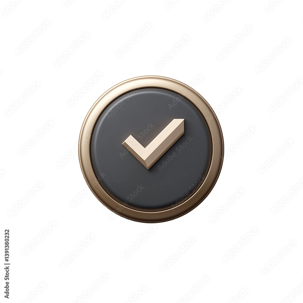 Fototapete push pin icon with 3d glossy design isolated on white background representing tool symbol or button 