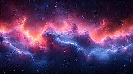 Celestial Symphony: An ethereal dance of stardust and cosmic radiance unfolds