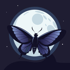 butterfly on the moon