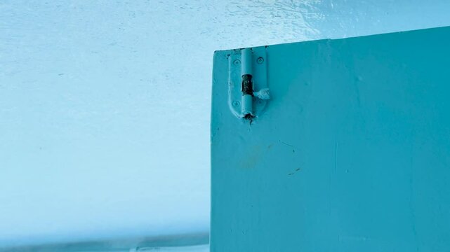 Rusty Metal Door Hinge on Boat in Phuket