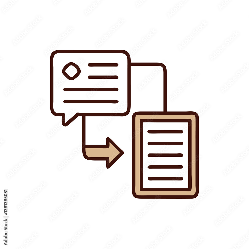 Aufkleber data transfer and synchronization between cloud storage and device icon illustration
